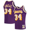 Shaquille O'Neal Los Angeles Lakers Mitchell & Ness Hardwood Classics Swingman Jersey - Purple | NBA Fan Gear