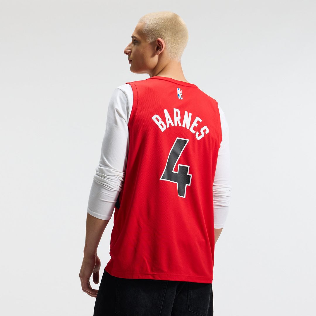 Scottie Barnes Toronto Raptors Fanatics Fast Break Replica Jersey - Icon Edition - Red | NBA Fan Gear