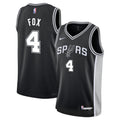 De'Aaron Fox San Antonio Spurs Nike Youth Swingman Jersey - Icon Edition - Black | NBA Fan Gear