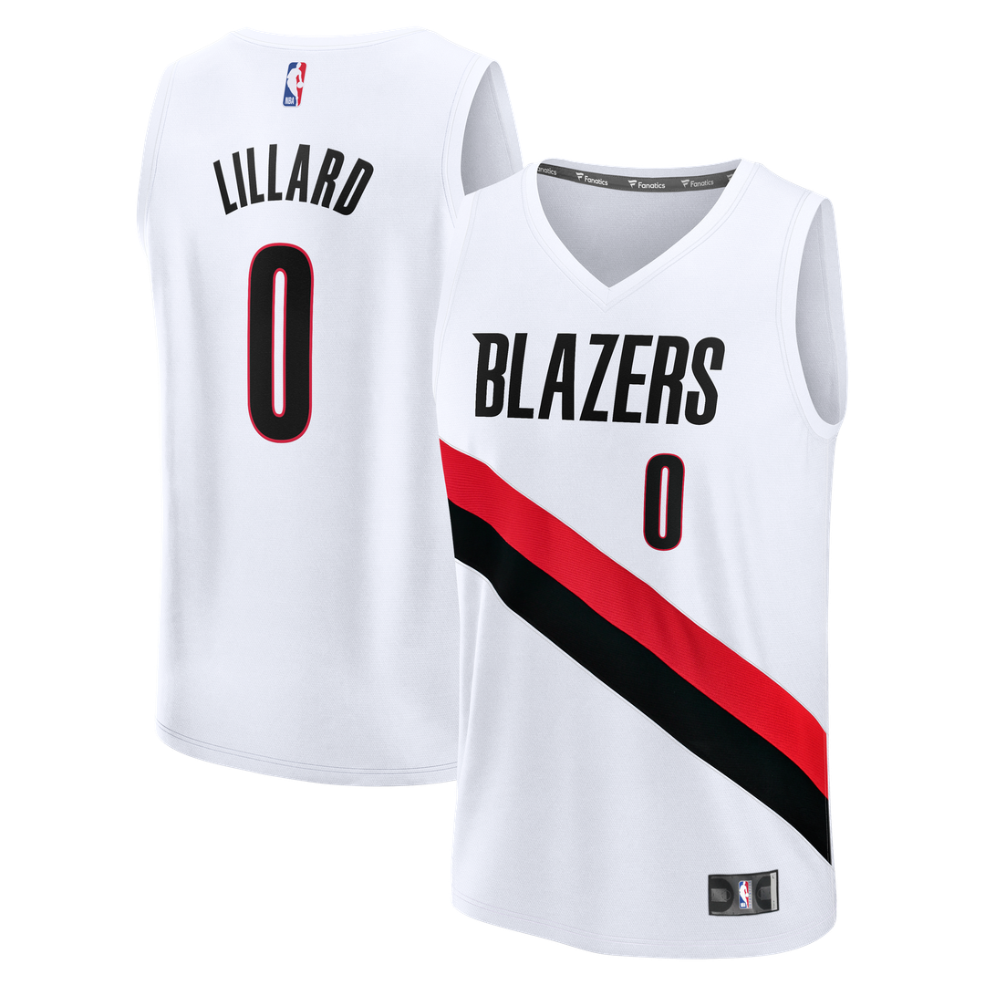 Damian Lillard Portland Trail Blazers Fanatics Youth Fast Break Replica Jersey - White - Association Edition | NBA Fan Gear