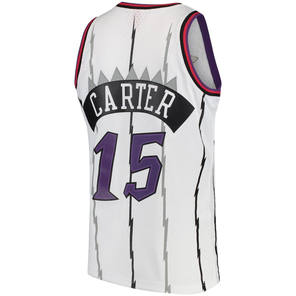 Vince Carter Toronto Raptors Mitchell & Ness 1998/ 99 Hardwood Classics Swingman Jersey - White | NBA Fan Gear