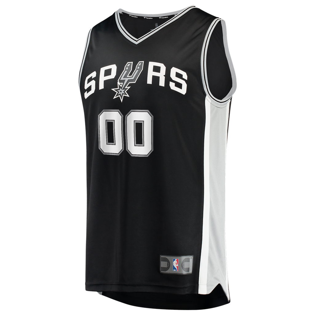 San Antonio Spurs Fanatics 2026 NBA Finals Patch Fast Break Custom Jersey - Black - Icon Edition | Fan Gear