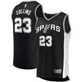 Zach Collins San Antonio Spurs Fanatics Fast Break Replica Jersey - Icon Edition - Black | NBA Fan Gear