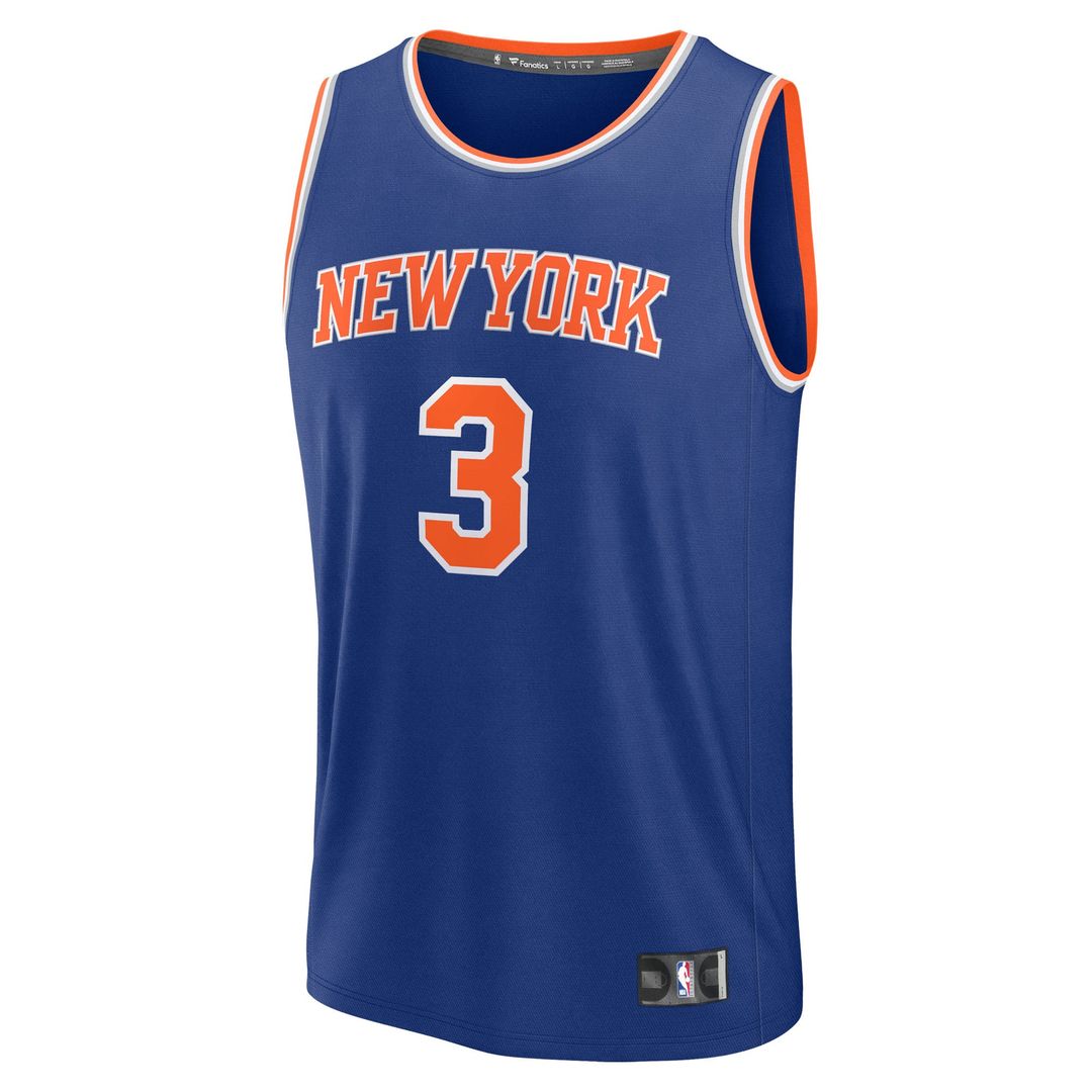 Josh Hart New York Knicks Fanatics Youth Fast Break Replica Player Jersey - Blue - Icon Edition | NBA Fan Gear