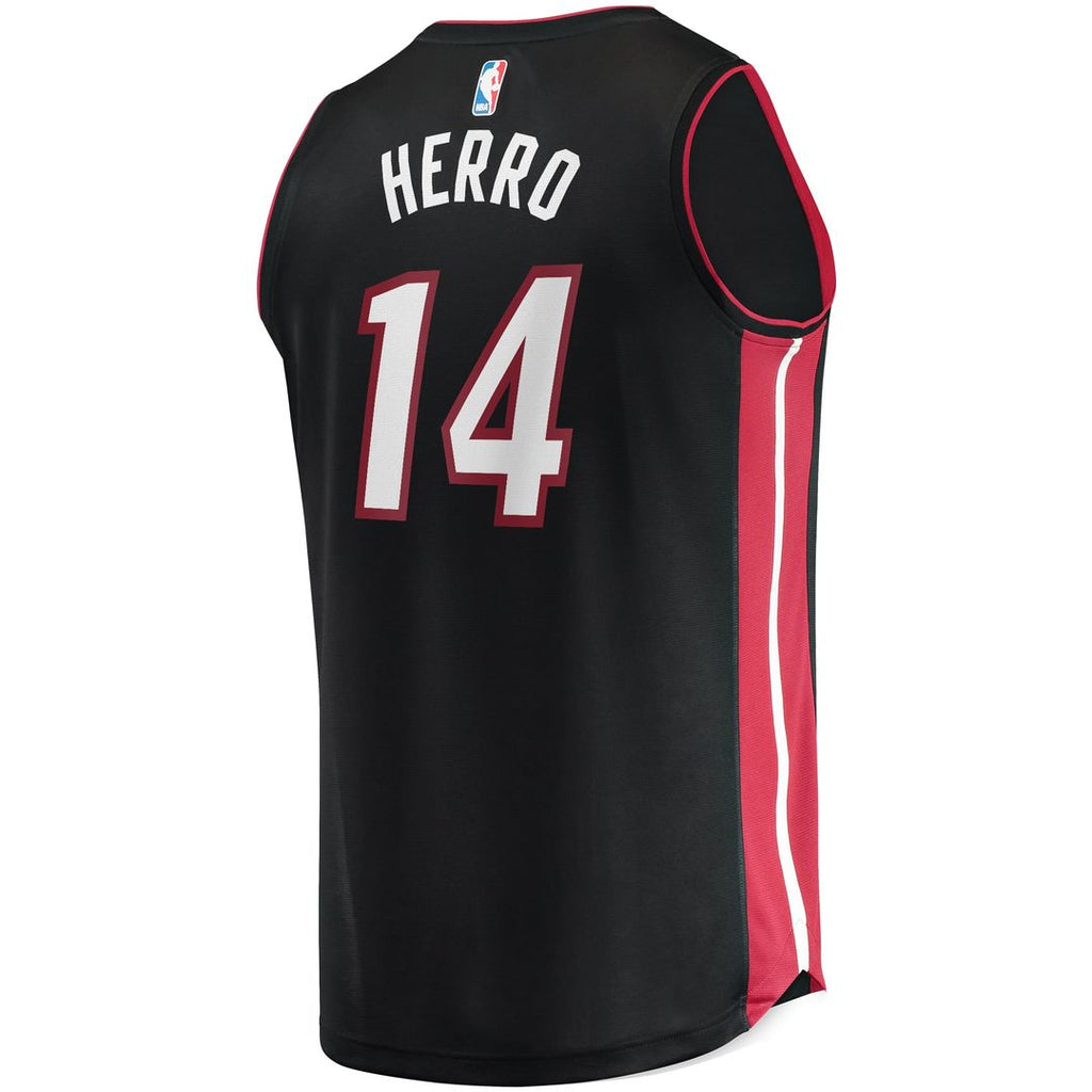 Tyler Herro Miami Heat Fanatics Fast Break Replica Jersey Black - Icon Edition | NBA Fan Gear