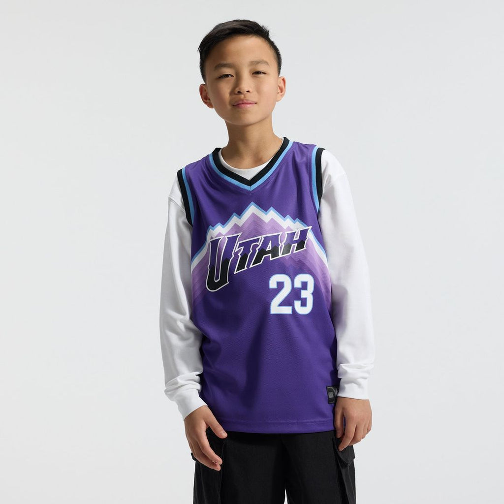 Lauri Markkanen Utah Jazz Fanatics Youth Fast Break Replica Jersey - Icon Edition - Purple | NBA Fan Gear