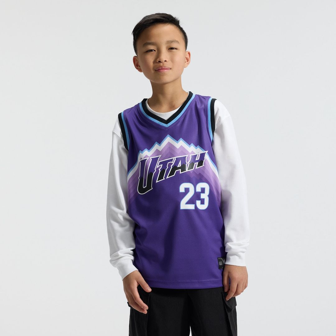 Lauri Markkanen Utah Jazz Fanatics Youth Fast Break Replica Jersey - Icon Edition - Purple | NBA Fan Gear