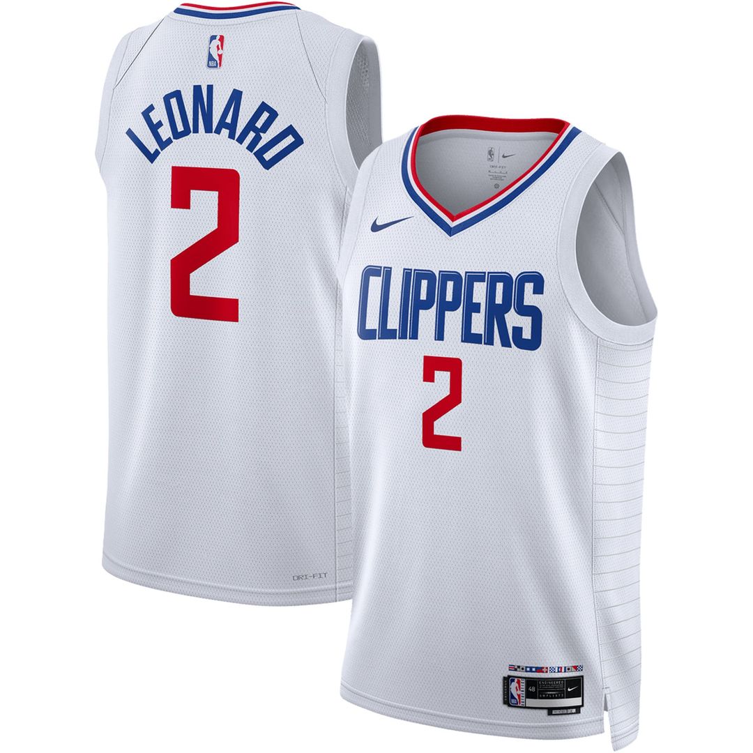 Kawhi Leonard LA Clippers Nike Unisex Swingman Jersey - Association Edition - White | NBA Fan Gear