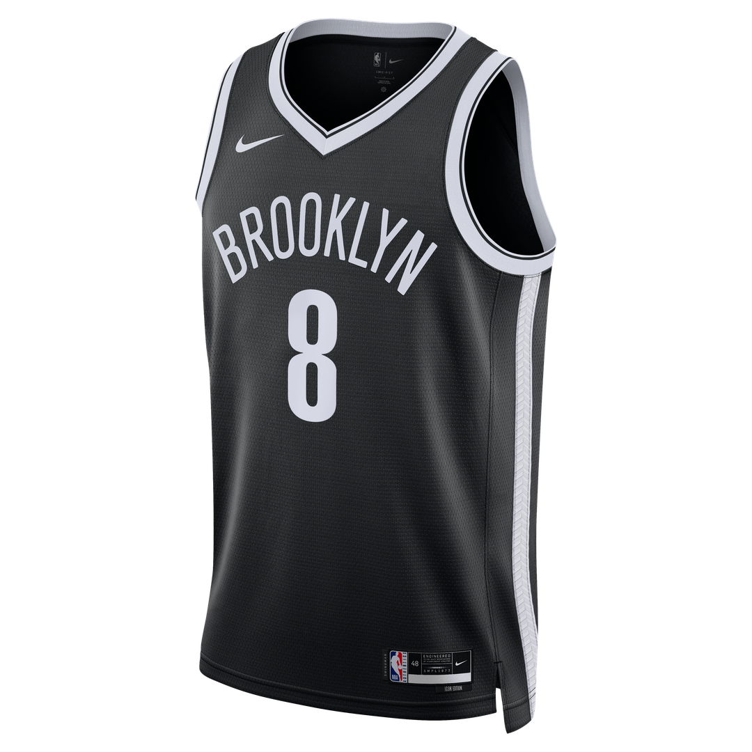 Egor Dëmin Brooklyn Nets Nike Unisex Swingman Jersey - Icon Edition - Black | NBA Fan Gear