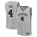 De'Aaron Fox San Antonio Spurs Fanatics Fast Break Jersey - Statement Edition - Silver | NBA Fan Gear