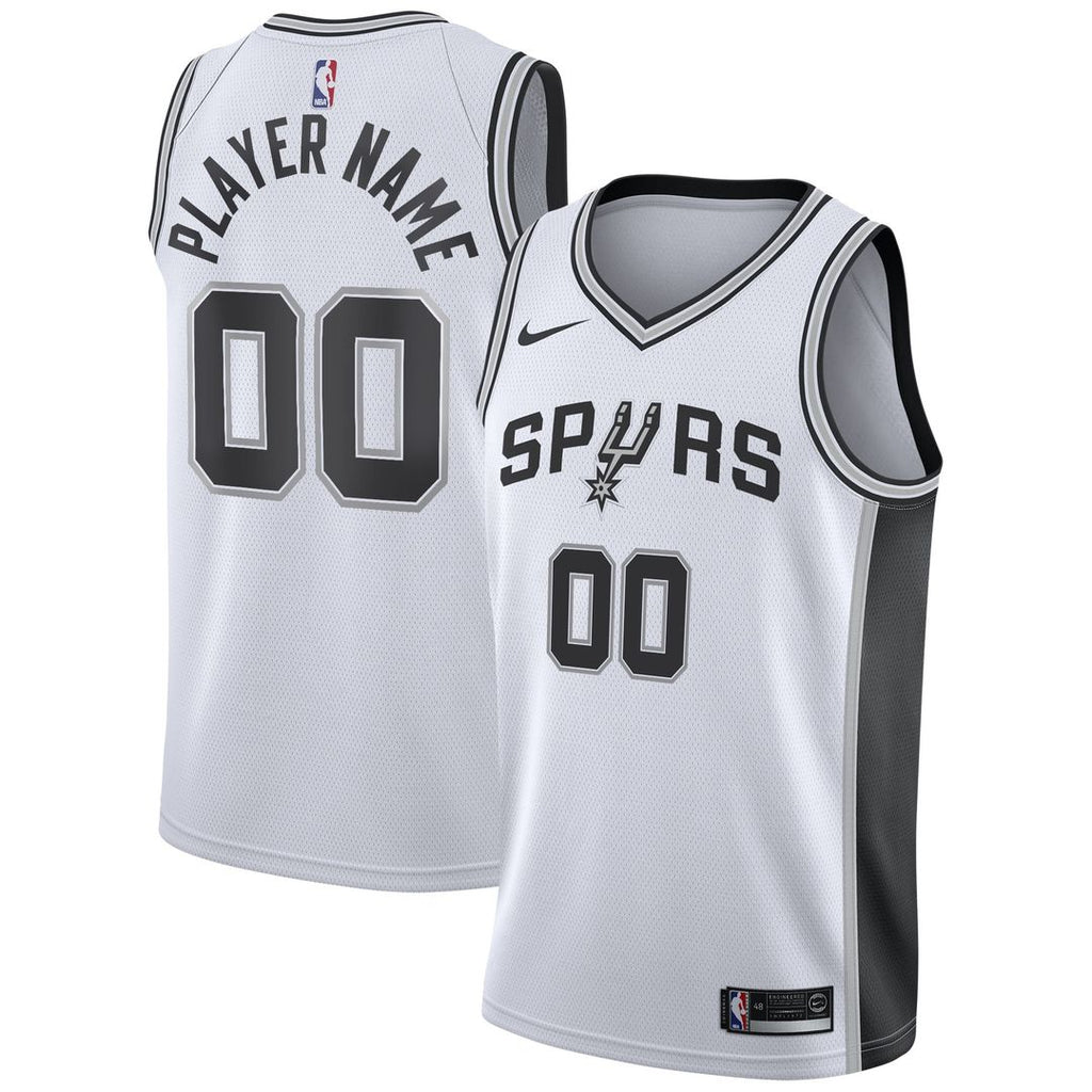 San Antonio Spurs Nike 2020/ 21 Swingman Custom Jersey - Association Edition - White | NBA Fan Gear