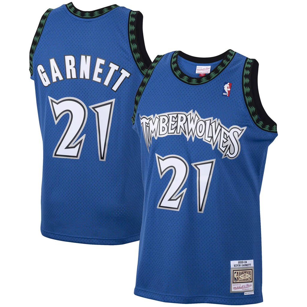 Kevin Garnett Minnesota Timberwolves Mitchell & Ness Big & Tall 2003/ 04 Hardwood Classics Swingman Jersey - Blue | NBA Fan Gear