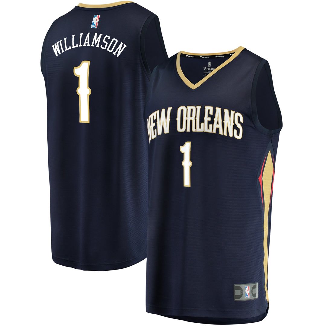 Zion Williamson New Orleans Pelicans Fanatics Replica Fast Break Jersey White - Association Edition | NBA Fan Gear