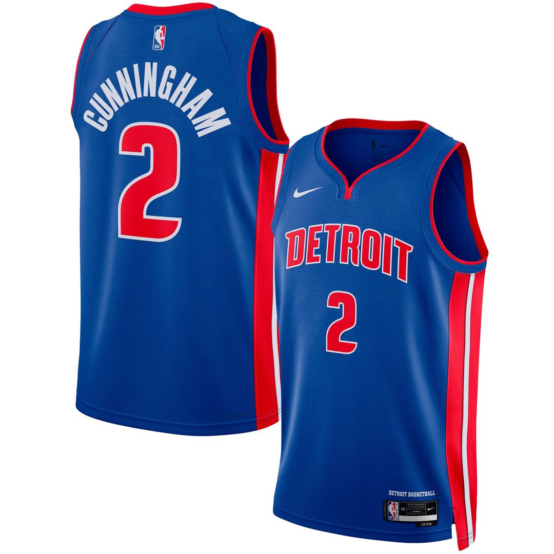Cade Cunningham Detroit Pistons Nike Unisex Swingman Jersey - Icon Edition - Blue | NBA Fan Gear