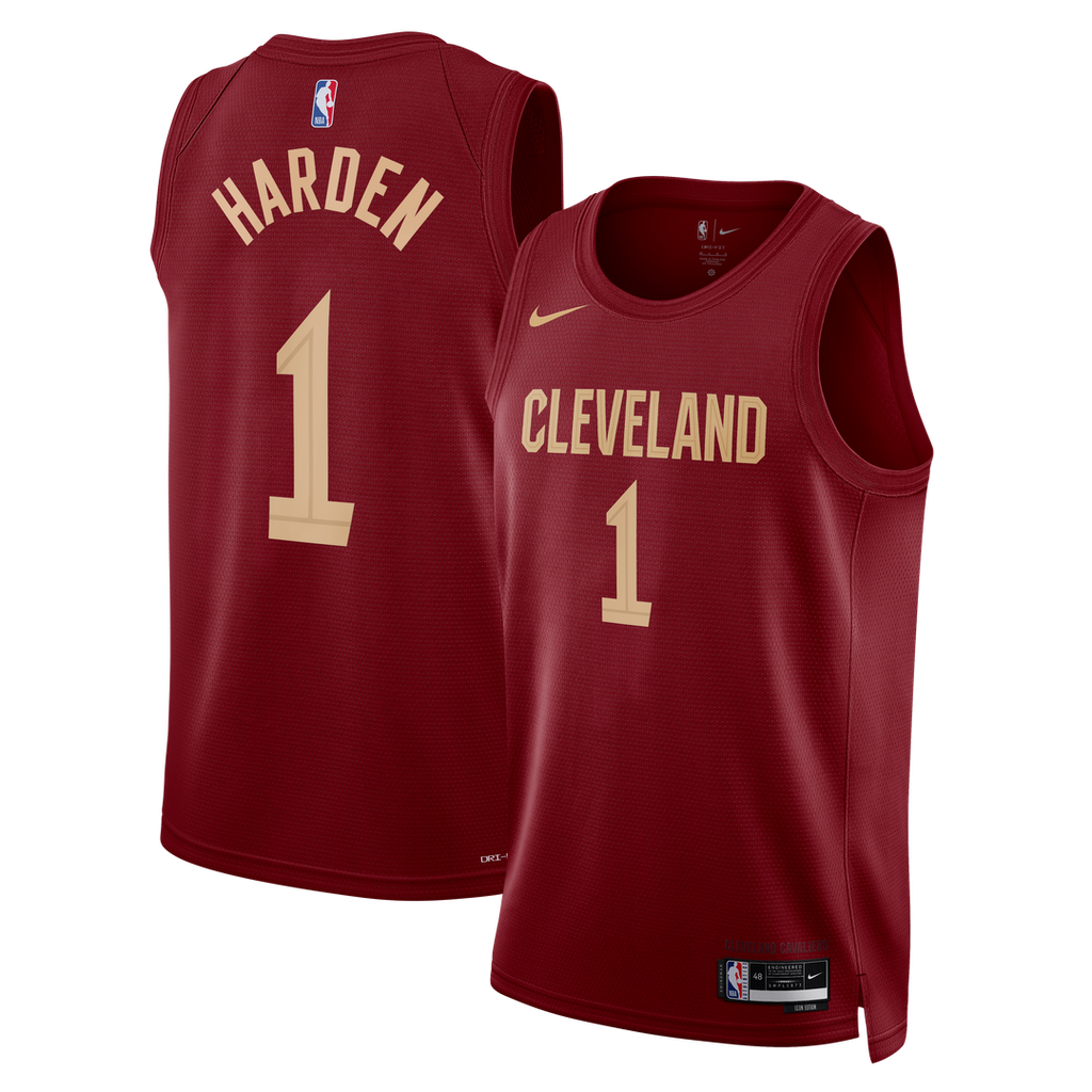 James Harden Cleveland Cavaliers Nike Unisex Swingman Jersey - Icon Edition - Wine | NBA Fan Gear