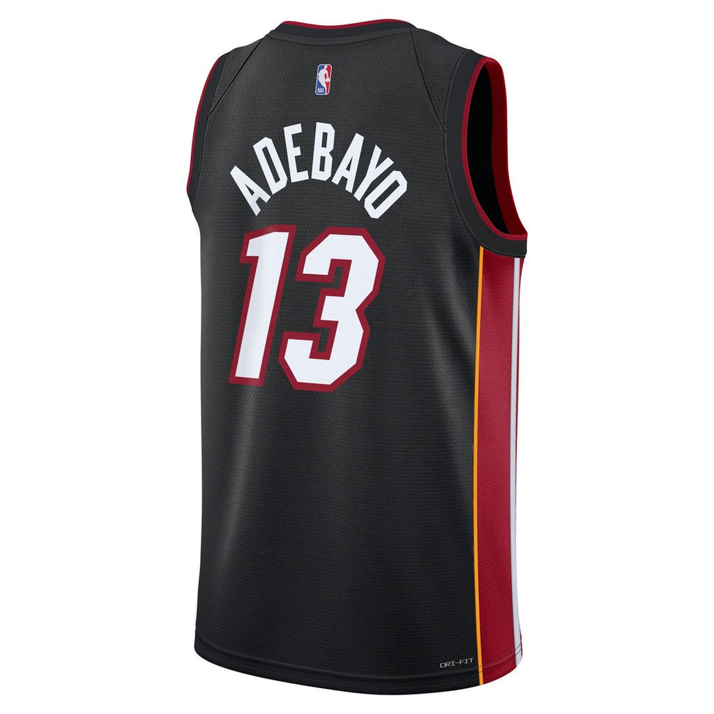 Bam Adebayo Miami Heat Nike Youth Swingman Jersey - Icon Edition - Black | NBA Fan Gear