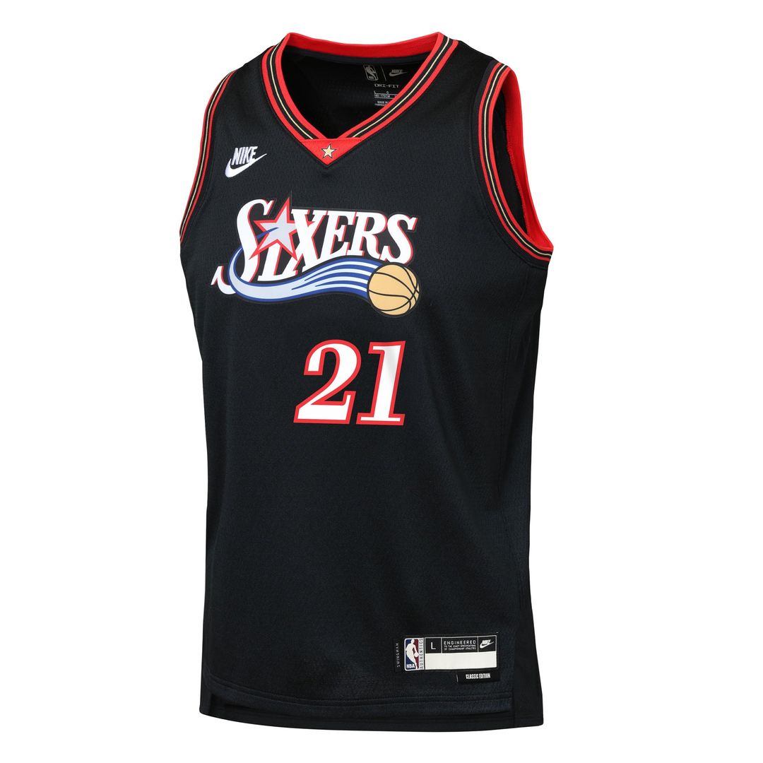 Joel Embiid Philadelphia 76ers Nike Youth Swingman Jersey - Classic Edition - Black | NBA Fan Gear