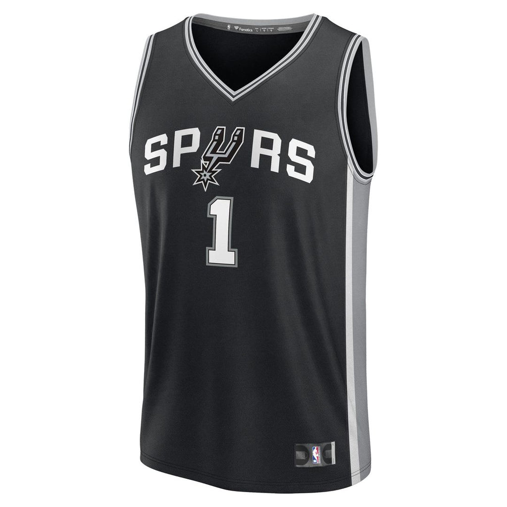 Victor Wembanyama San Antonio Spurs Fanatics Fast Break Replica Player Jersey - Icon Edition - Black | NBA Fan Gear