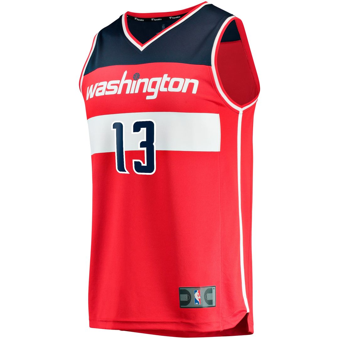 Jordan Poole Washington Wizards Fanatics Fast Break Player Jersey - Icon Edition - Red | NBA Fan Gear