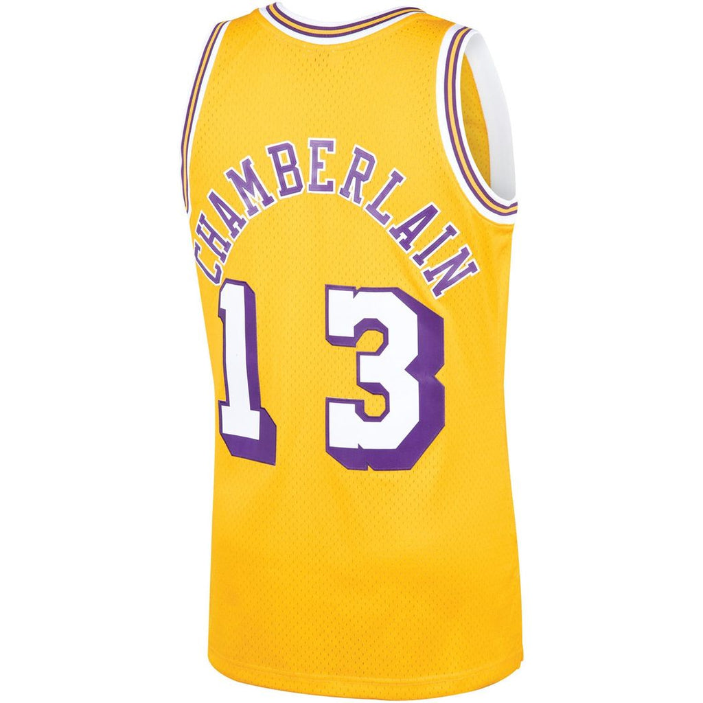 Wilt Chamberlain Los Angeles Lakers Mitchell & Ness 1971/ 72 Hardwood Classics Swingman Jersey - Gold | NBA Fan Gear