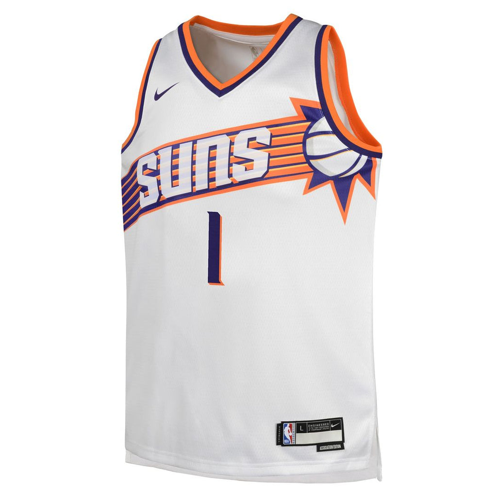 Devin Booker Phoenix Suns Nike Youth Swingman Jersey - Association Edition - White | NBA Fan Gear