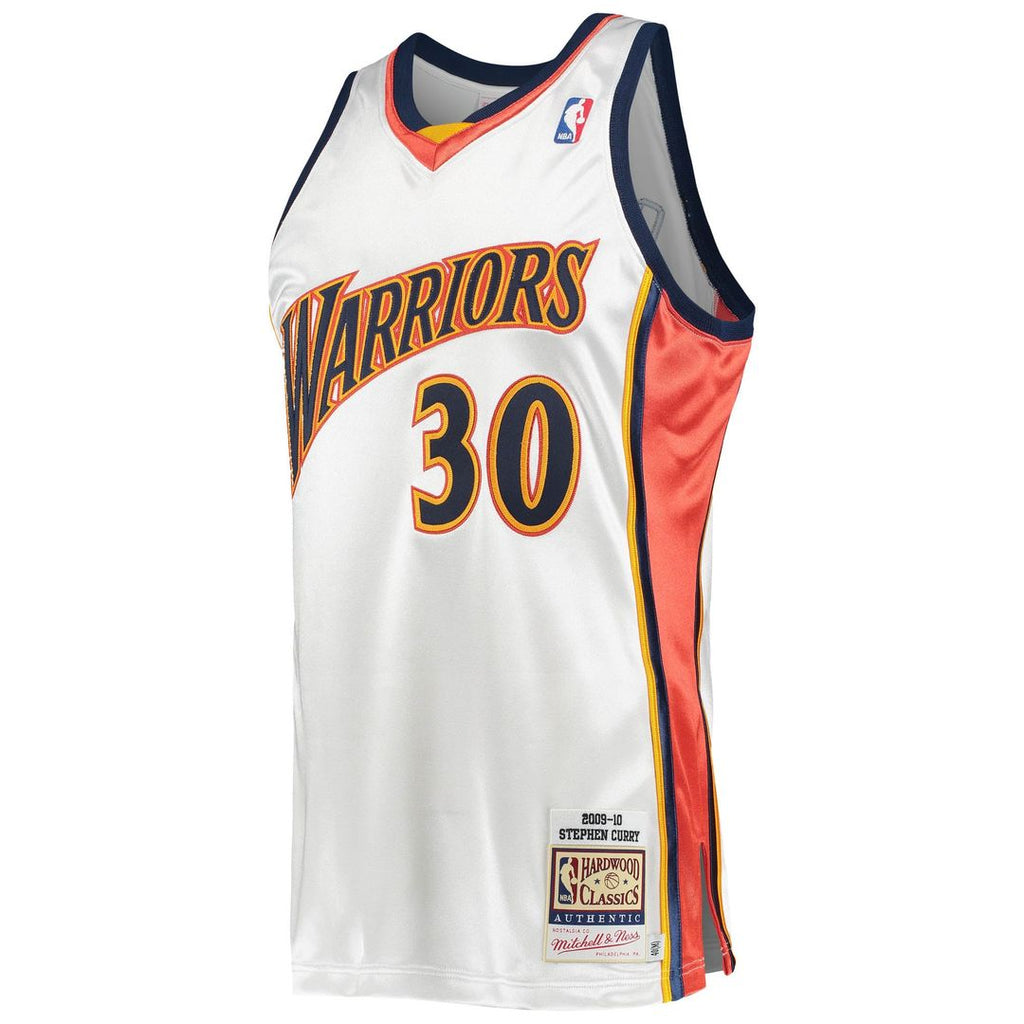 Stephen Curry Golden State Warriors Mitchell & Ness 2009/ 10 Hardwood Classics Authentic Jersey - White | NBA Fan Gear
