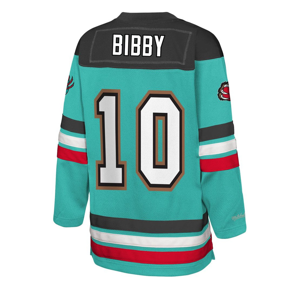 Mike Bibby Memphis Grizzlies Mitchell & Ness Youth Maxxed Out 2.0 Fashion Hockey Jersey - Turquoise | NBA Fan Gear