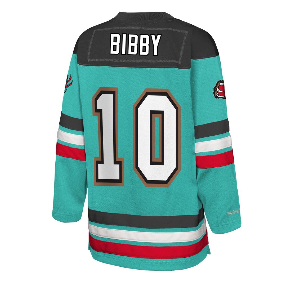 Mike Bibby Memphis Grizzlies Mitchell & Ness Youth Maxxed Out 2.0 Fashion Hockey Jersey - Turquoise | NBA Fan Gear