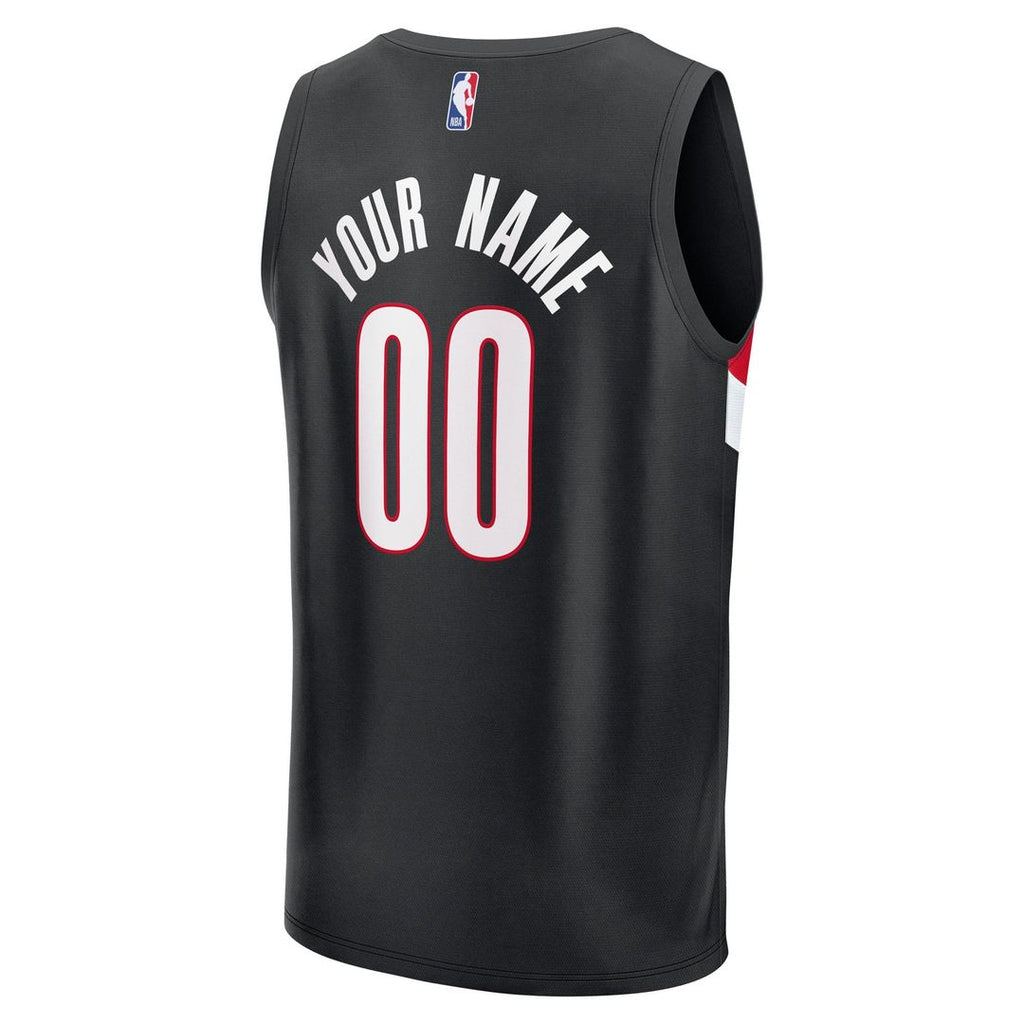 Portland Trail Blazers Fanatics Fast Break Replica Custom Jersey - Association Edition - White | NBA Fan Gear