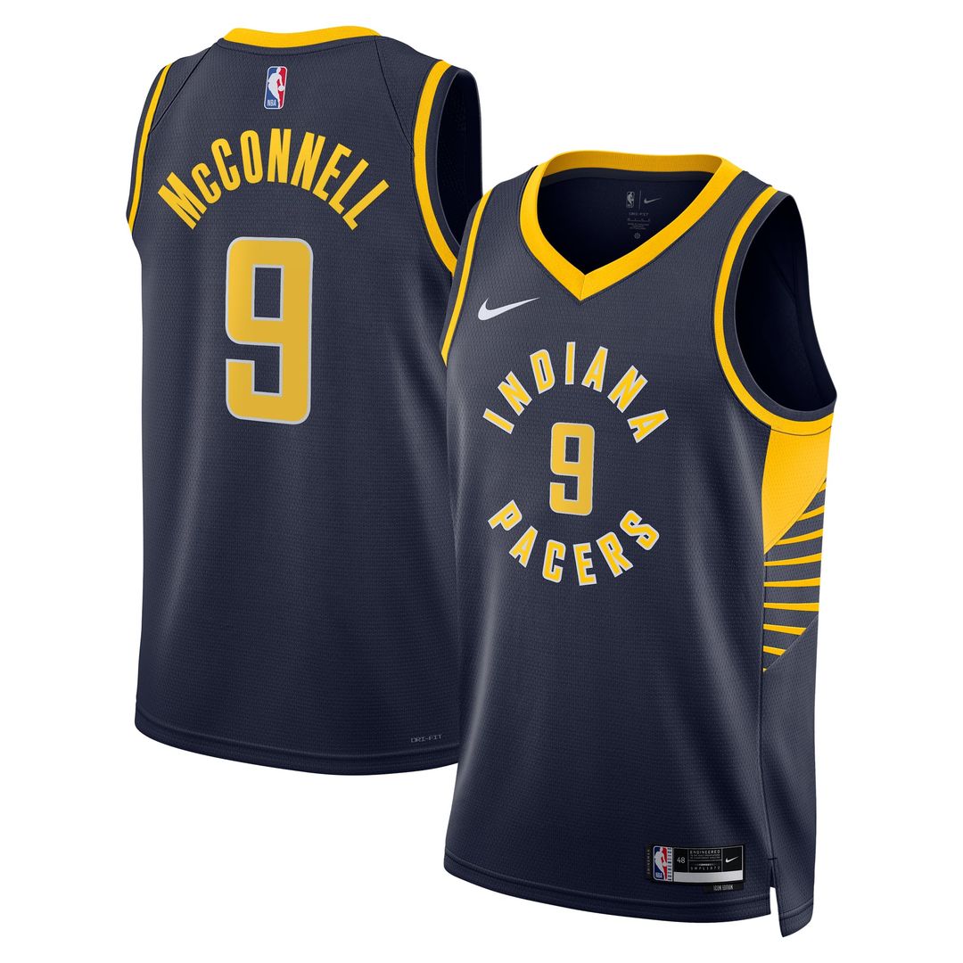 T.J. McConnell Indiana Pacers Nike Unisex Swingman Replica Jersey - Icon Edition - Navy | NBA Fan Gear