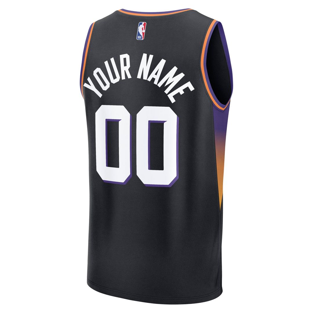 Phoenix Suns Fanatics Youth Fast Break Custom Jersey - Statement Edition - Black | NBA Fan Gear