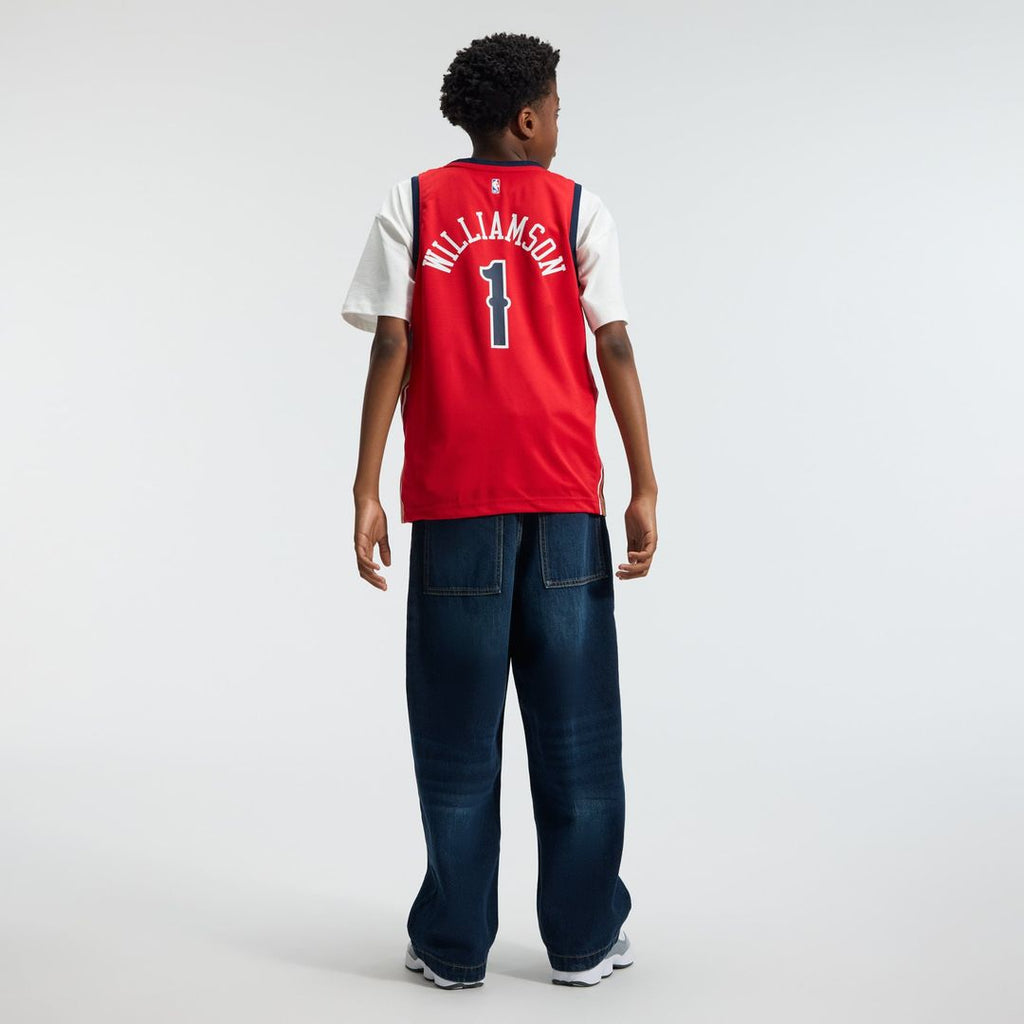 Zion Williamson New Orleans Pelicans Fanatics Youth Fast Break Player Jersey - Statement Edition - Red | NBA Fan Gear