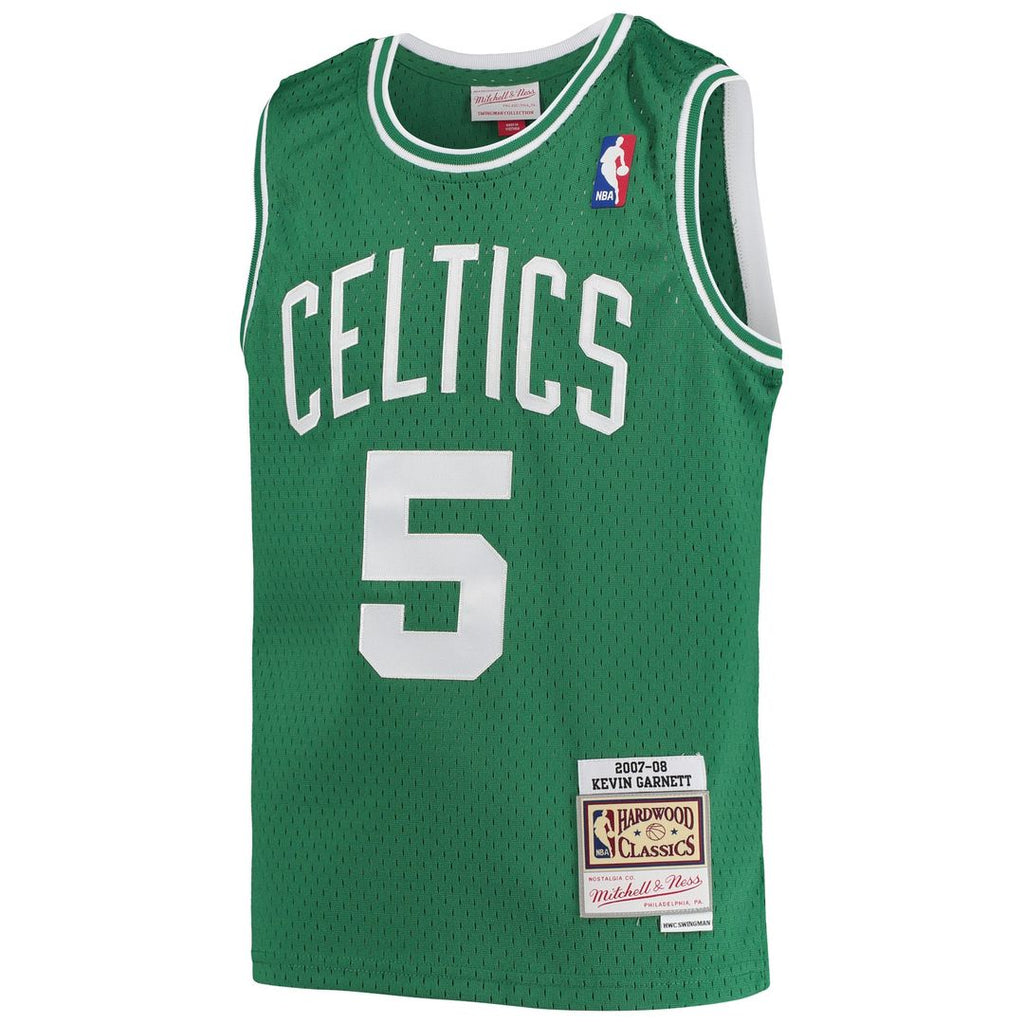 Kevin Garnett Boston Celtics Mitchell & Ness Youth 2007/ 08 Hardwood Classics Swingman Jersey - Kelly Green | NBA Fan Gear