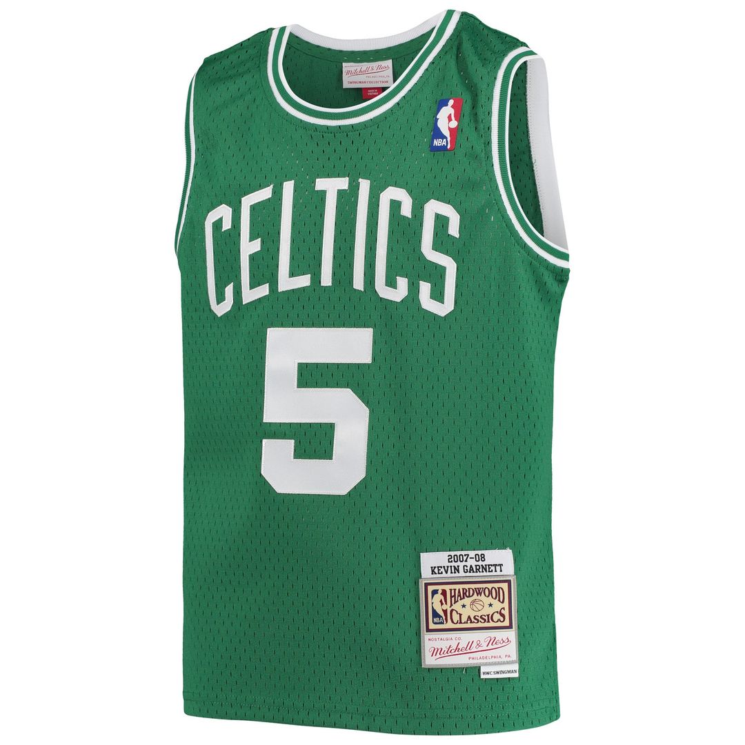 Kevin Garnett Boston Celtics Mitchell & Ness Youth 2007/ 08 Hardwood Classics Swingman Jersey - Kelly Green | NBA Fan Gear