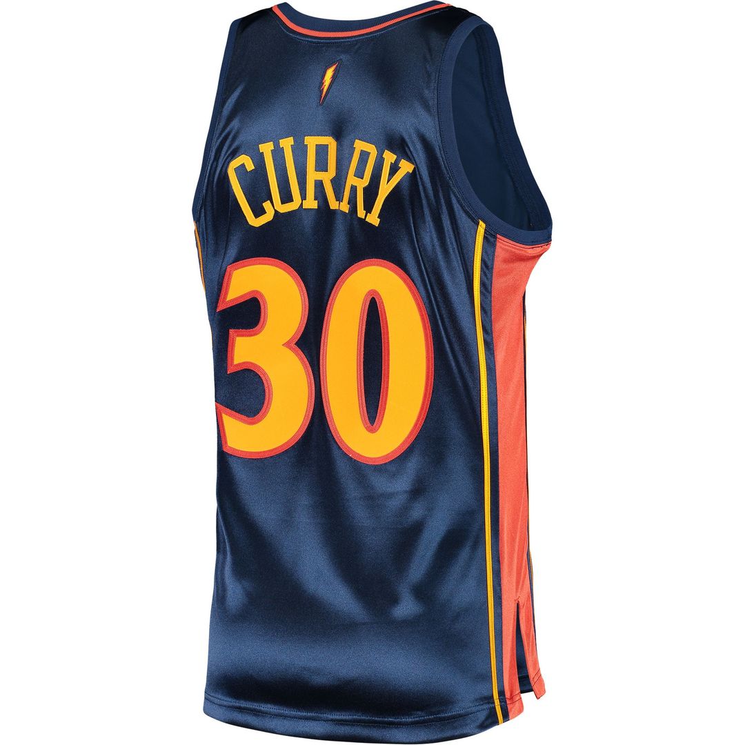 Stephen Curry Golden State Warriors Mitchell & Ness 2009/ 10 Hardwood Classics Authentic Jersey - Navy | NBA Fan Gear