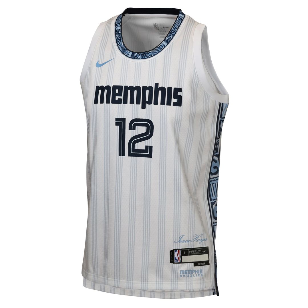 Ja Morant Memphis Grizzlies Nike Youth 2025/ 26 City Edition Swingman Jersey - White | NBA Fan Gear