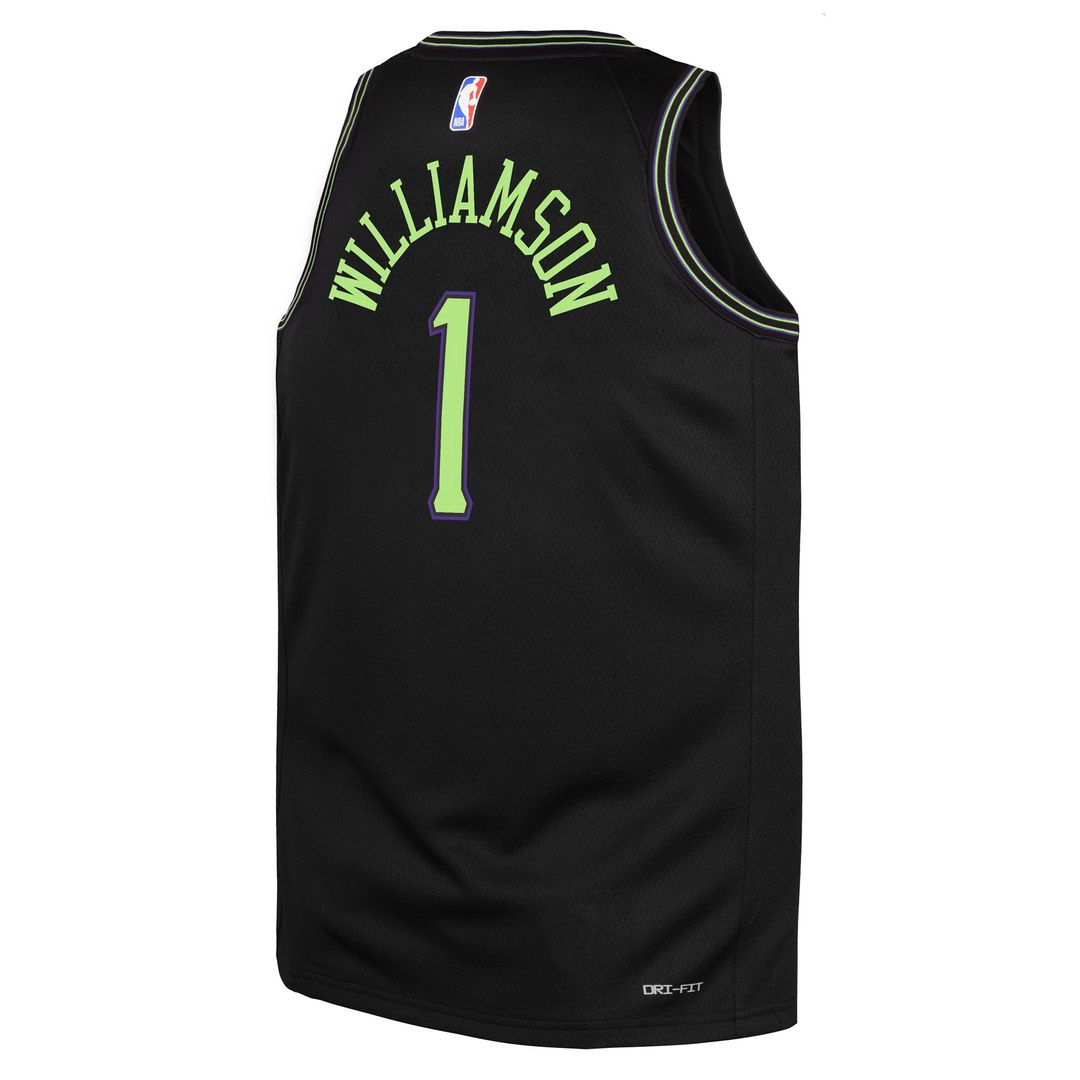 Zion Williamson New Orleans Pelicans Nike Youth 2025/ 26 City Edition Swingman Jersey - Black | NBA Fan Gear