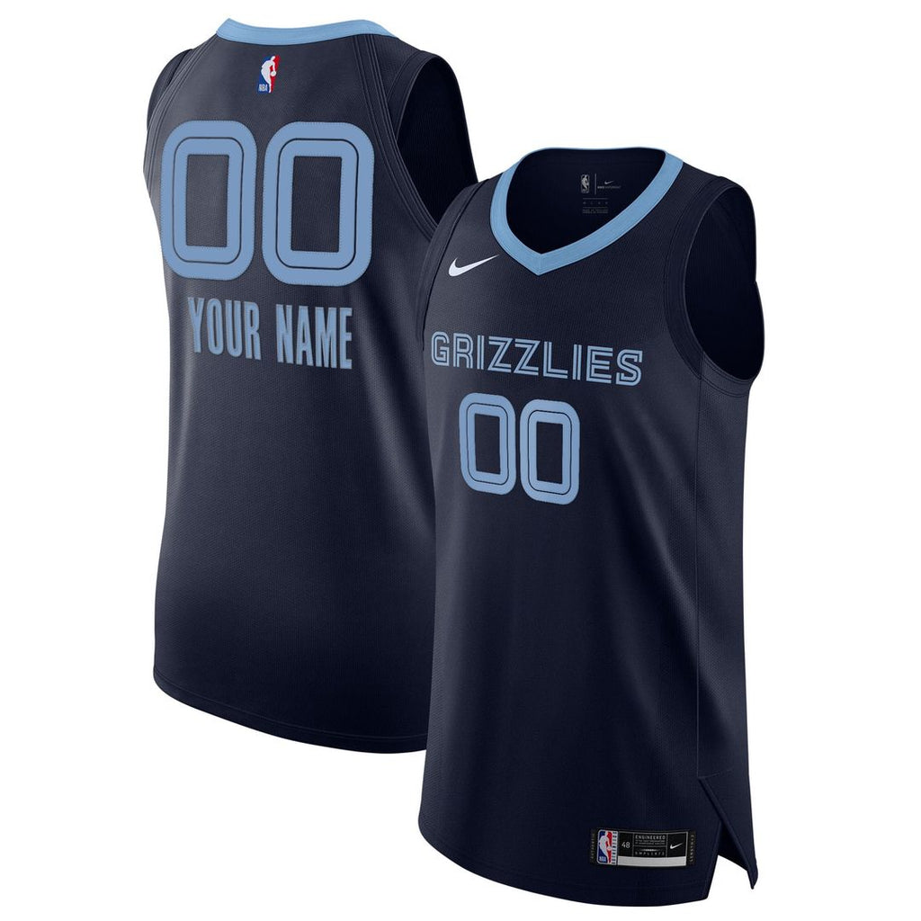 Memphis Grizzlies Nike 2020/ 21 Authentic Custom Jersey Navy - Icon Edition | NBA Fan Gear