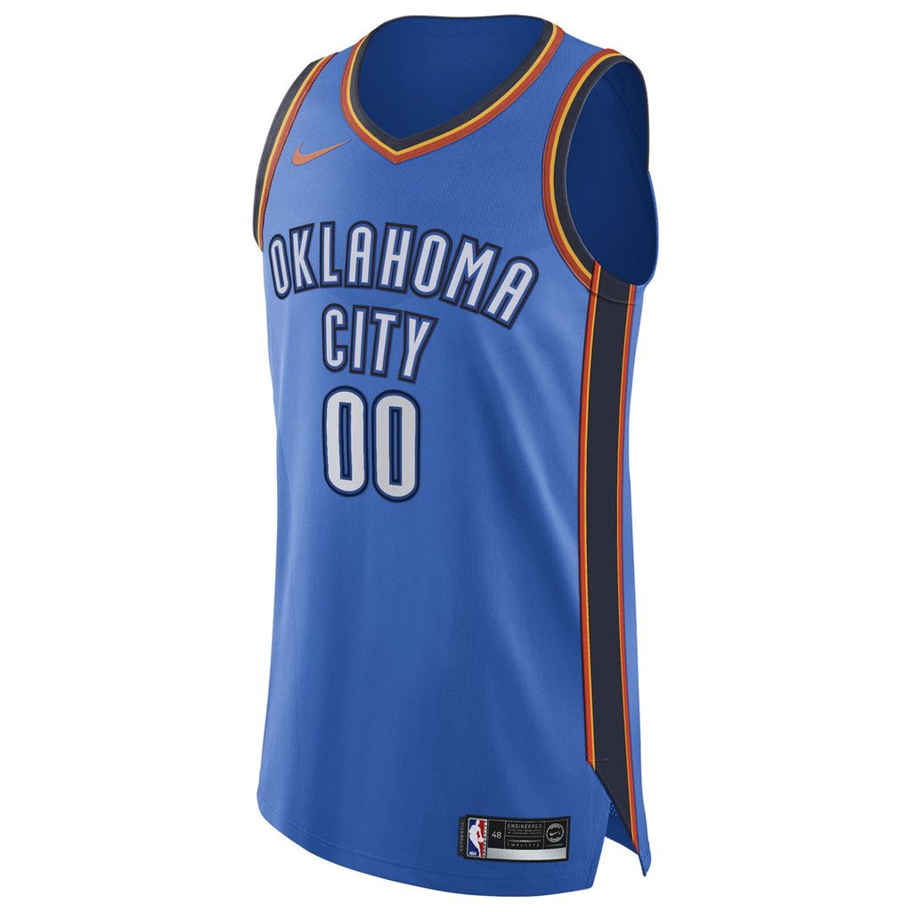 Oklahoma City Thunder Nike Authentic Custom Jersey Blue - Icon Edition | NBA Fan Gear