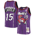 Vince Carter Toronto Raptors Mitchell & Ness Youth 1998/ 99 Hardwood Classics Swingman Throwback Jersey - Purple | NBA Fan Gear