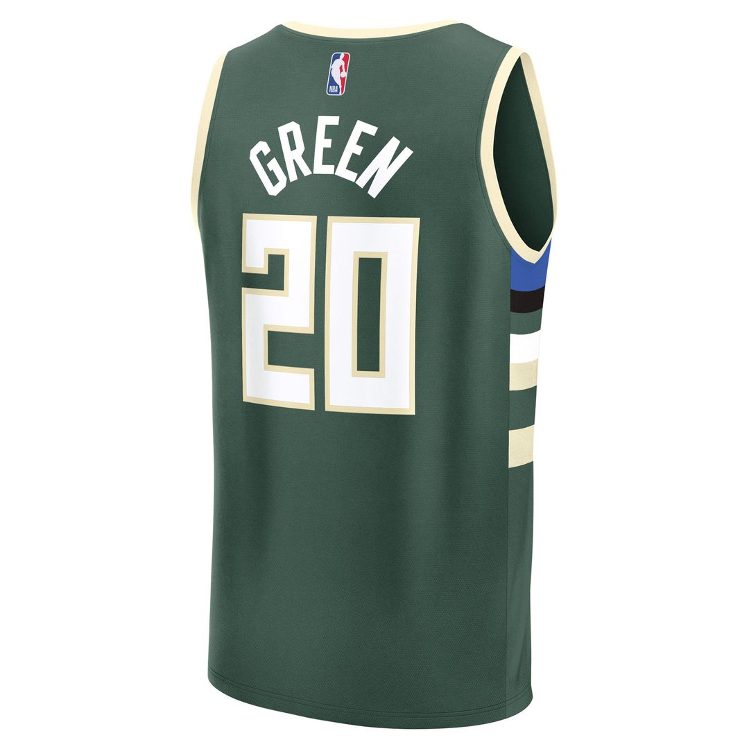 A.J. Green Milwaukee Bucks Fanatics Fast Break Replica Player Jersey - Icon Edition - Hunter Green | NBA Fan Gear