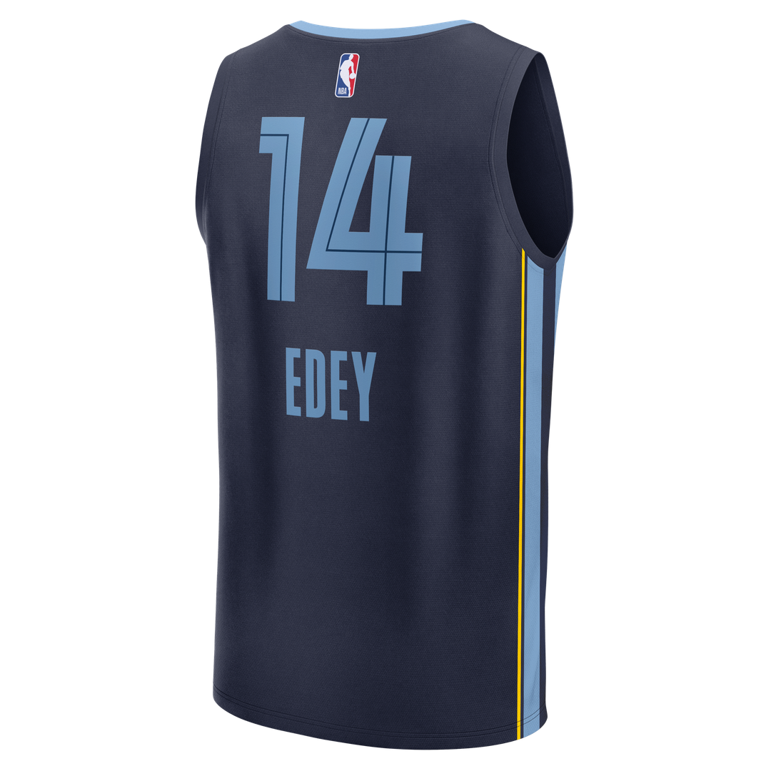 Zach Edey Memphis Grizzlies Fanatics Fast Break Replica Jersey - Icon Edition - Navy | NBA Fan Gear