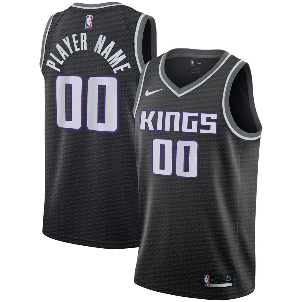 Sacramento Kings Nike Swingman Custom Jersey Black - Statement Edition | NBA Fan Gear