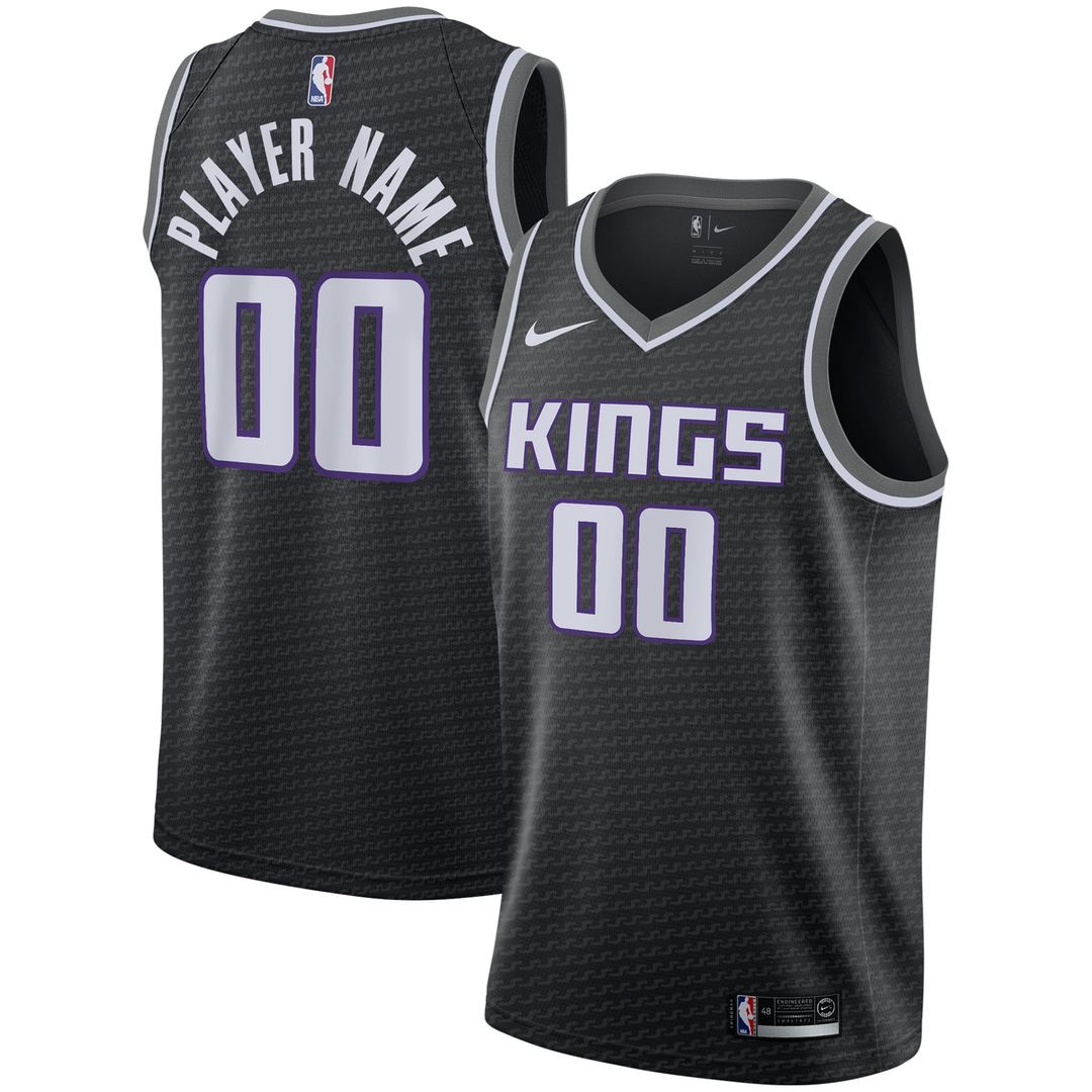 Sacramento Kings Nike Swingman Custom Jersey Black - Statement Edition | NBA Fan Gear