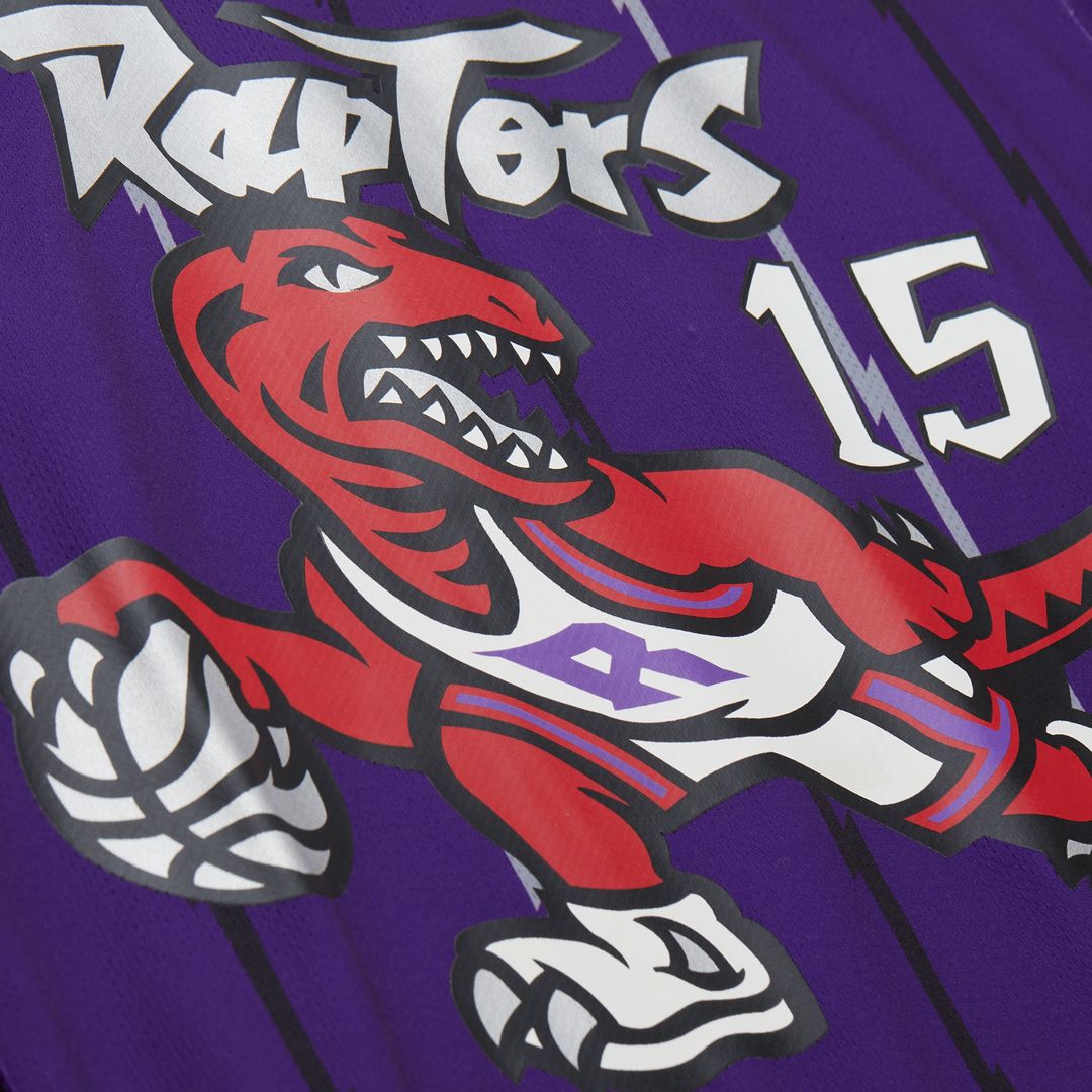 Vince Carter Toronto Raptors Mitchell & Ness Unisex Maxxed Out Fashion Hockey Jersey - Purple | NBA Fan Gear