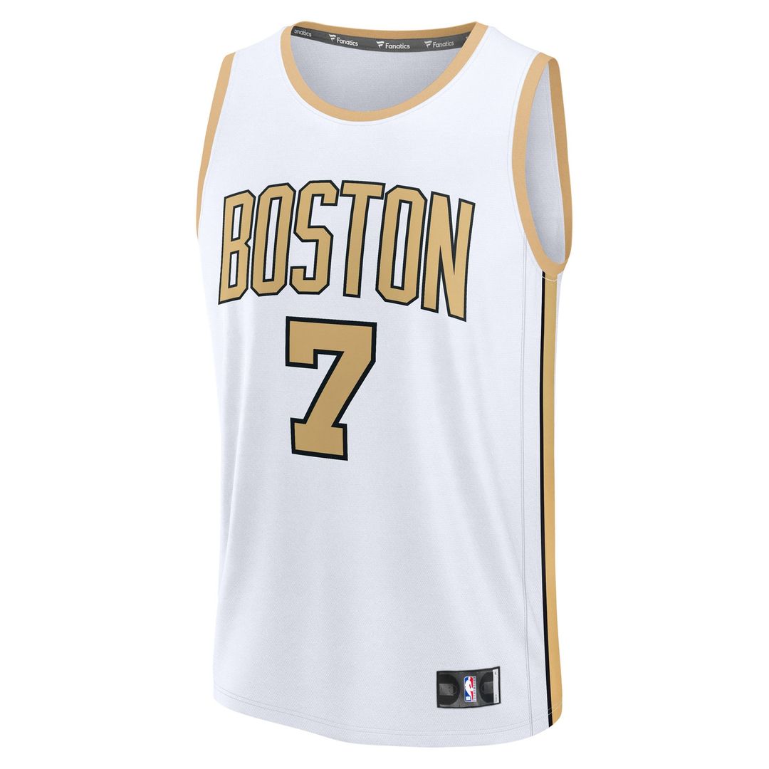 Jaylen Brown Boston Celtics Fanatics 2025/ 26 City Edition Fast Break Jersey - White | NBA Fan Gear