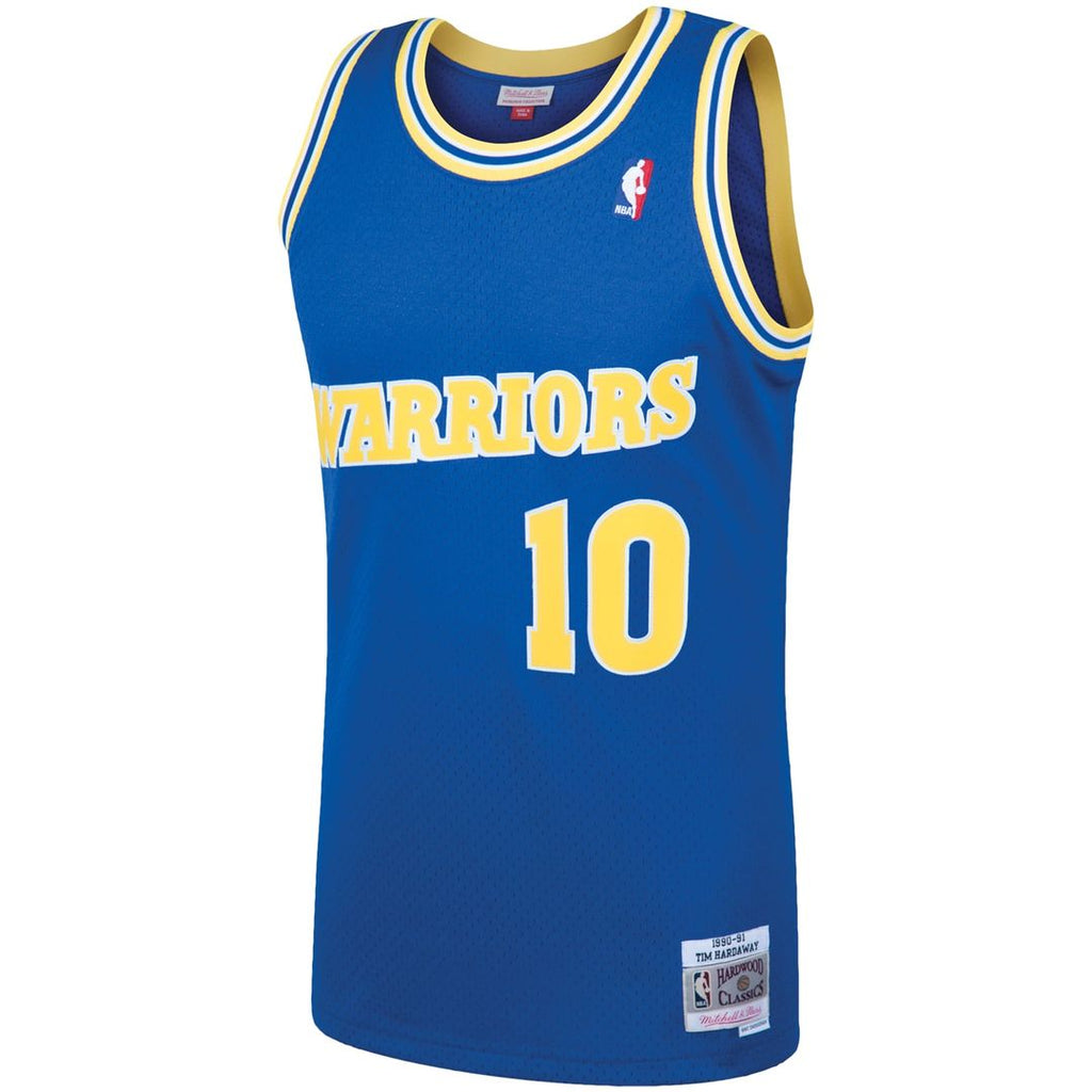 Tim Hardaway Golden State Warriors Mitchell & Ness 1990/ 91 Hardwood Classics Swingman Jersey - Royal | NBA Fan Gear