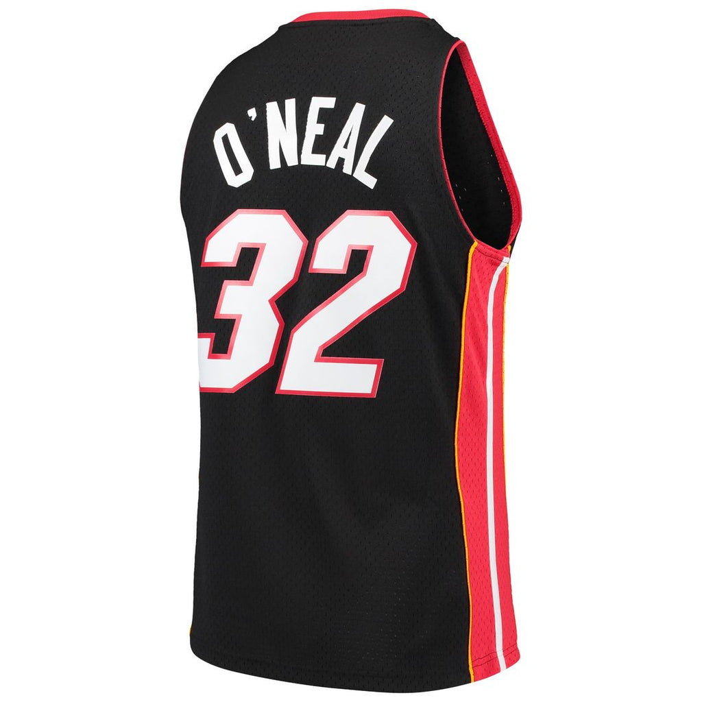 Shaquille O'Neal Miami Heat Mitchell & Ness Hardwood Classics Swingman Jersey - Black | NBA Fan Gear