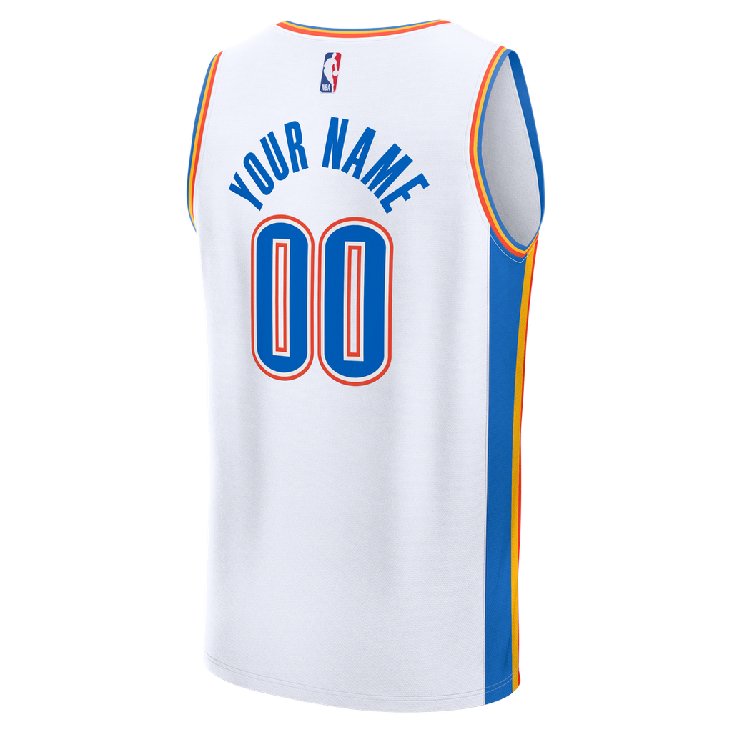Oklahoma City Thunder Fanatics Youth Fast Break Custom Replica Jersey - Blue - Icon Edition | NBA Fan Gear