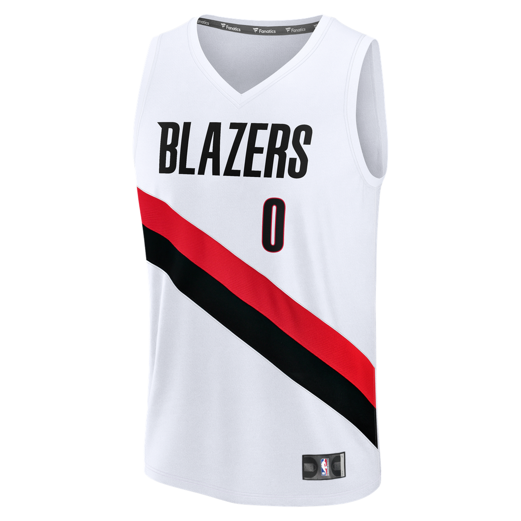 Damian Lillard Portland Trail Blazers Fanatics Youth Fast Break Replica Jersey - White - Association Edition | NBA Fan Gear